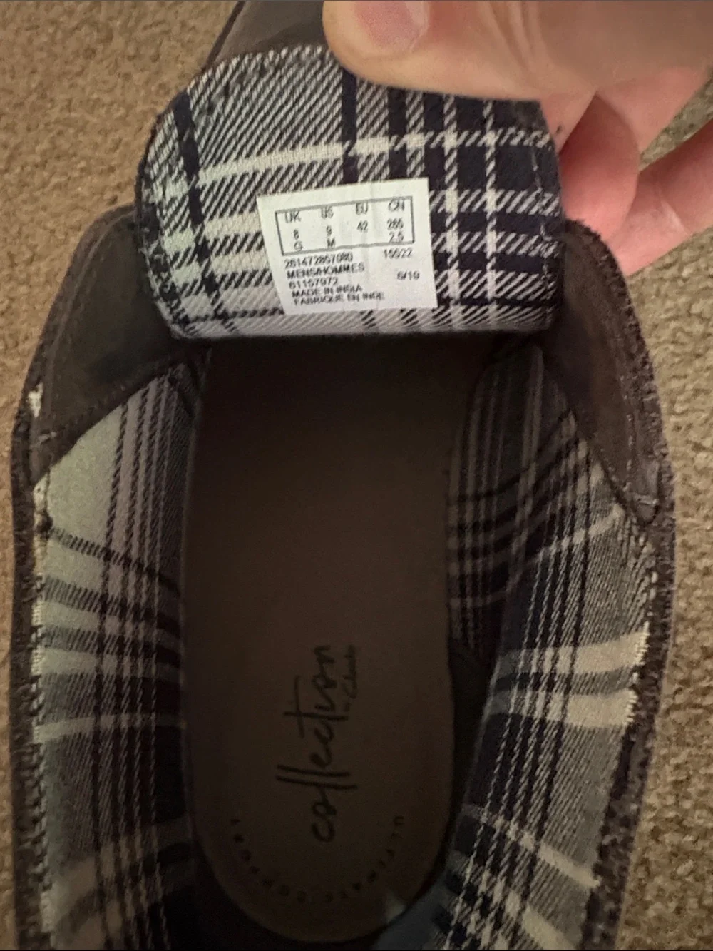 Clarks Men's Charcoal Leather Chukka Boots